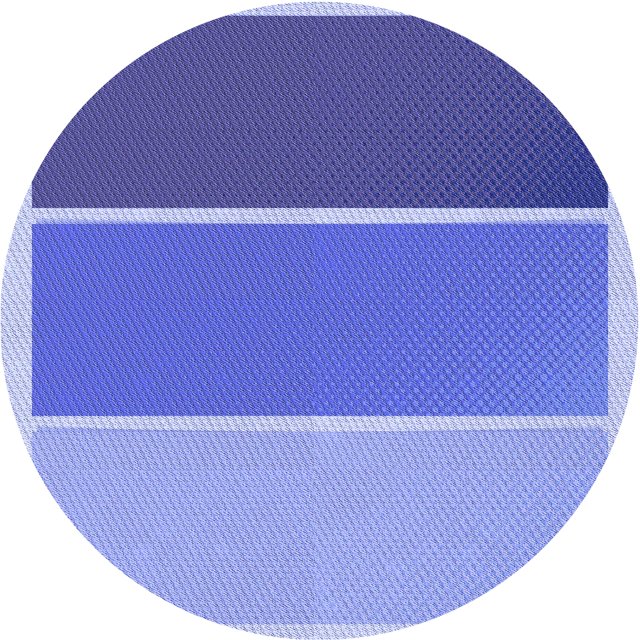 Ahgly Company Tapis Rond Lavable en Machine Intérieur Jour Transitionnel Bleu Ciel, 7 Pieds Rond