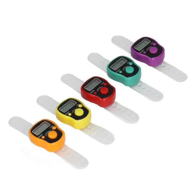 Clicker Counter, Electronic Finger Counter 5 Pcs Durable For Competitions