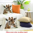 thumbnail image 4 of FCXZI Giraffe Throw Pillow Cover for Home Sofa Couch Linen 100% 20x20in, 4 of 5