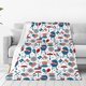thumbnail image 1 of Balery Fourth Of July Party Manta de Felpa Suave y Acogedora – Cobija de Franela Aterciopelada para Cama, Lavable y Cálida para Sofá, Mascotas, Transpirable-40"x30", 1 of 7