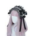 thumbnail image 1 of Tocado de Lolita, accesorios para el cabello de encaje de sirvienta, diademas bonitas, horquilla dulce, 1 of 5