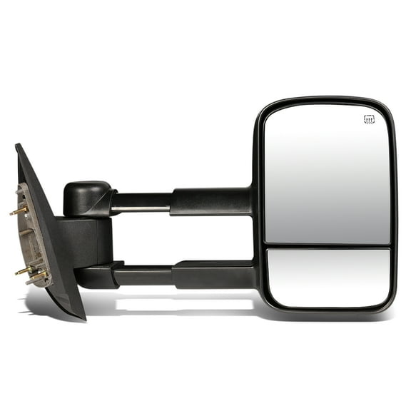 DNA Motoring TWM-003-T111-BK-R For 2007 to 2014 Chevy Silverado / GMC Sierra Powered Adjustment Heated Tow Towing Mirror (Right / Passenger)