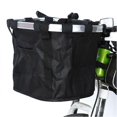 thumbnail image 1 of Multi Purpose Bicycle Basket Folding Removable Handlebar Metal Aluminum Frame Basket, 1 of 5