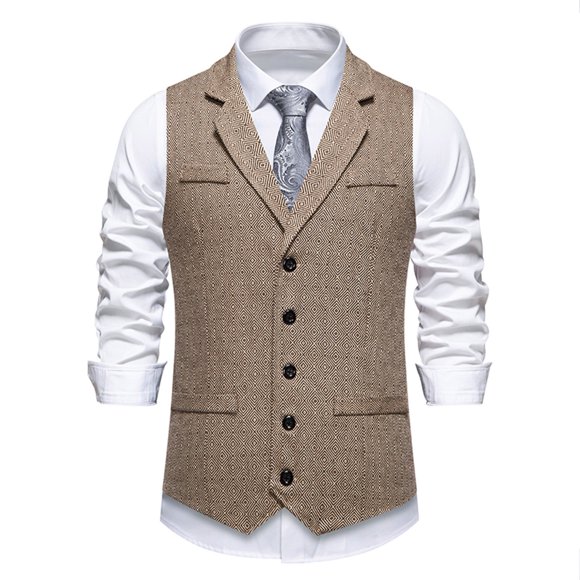 Styesk Tank Tops Men Men Turndownk Fashion Retro Solid Have Pockets Button Tanks Blouse