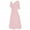 Pink Womens Summer Dress, variant on Women Formal Plus Size Wedding Bridesmaid Swing Dress High-waist Ruched Ruffle Party Evening Cocktail Midi Dress