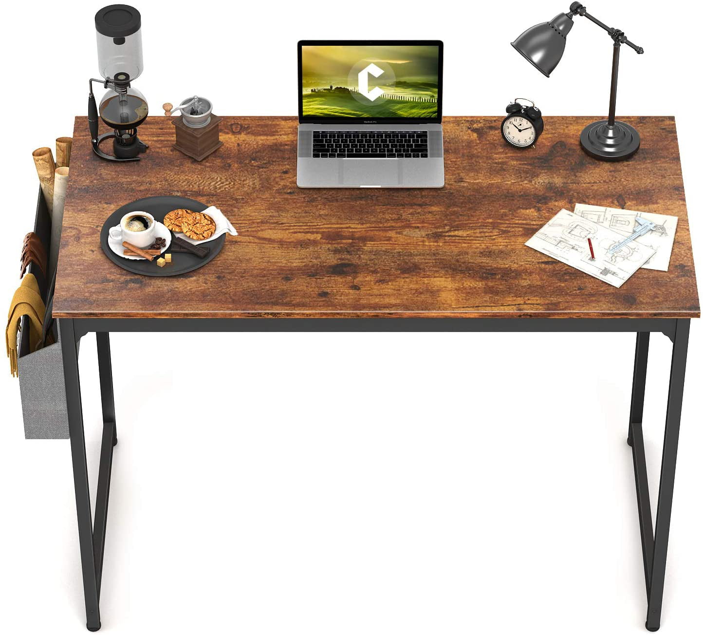 PC Laptop Study APOWE Industrial Writing Desk Computer Desk Home Office Desk 