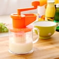 thumbnail image 2 of Manual Citrus Juicer Portable Hand Crank Juicer with Fine Mesh BPA-Free Fruit Soy Milk Press for Home Travel Ergonomic Juice Extractor for Orange Apples Ginger Juice, 2 of 8