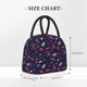 thumbnail image 2 of Disketp Winter Skiing Snowflakes Bolsa Térmica para Almuerzo, Lonchera con Abertura Amplia y Gran Capacidad, Organizador Reutilizable para Mujeres, Hombres y Adultos, 2 of 6