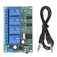 thumbnail image 2 of Signal Decoder Relay, 4 Channel DTMF Tone Signal Decoder Relay Phone Remote Control Relay PLC, With Reverse Polarity Protection And Eight Modes Of Operation AD22B04 12V, 2 of 8