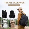 thumbnail image 6 of Travel Backpack for Men and Women, Water Resistant College Bookbag, Lightweight School Carry On Back Pack,white, 6 of 9