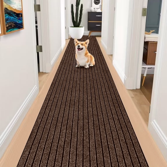 Tyidzon 63"x16" Hallway Runner Rug Heavy Duty Non-Skid Door Mat Indoor Outdoor for Entryway Porch Patio