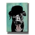 thumbnail image 1 of Epic Graffiti 'Black Labrador in Bowler Hat' by Fab Funky, Canvas Wall Art, 40"x54", 1 of 3