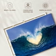 thumbnail image 6 of Elephant Stock Heart Ocean Waves Wall Art - Horizontal Canvas Wall Art - Living Room Wall Decor - Beach Canvas - Blue And Yellow Decor - 30" x 20", 6 of 8