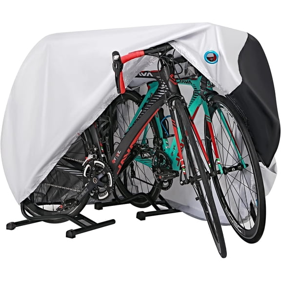 Bike Cover for 2-3 Bike Waterproof Outdoor Bicycle Cover with Lock Hole for Mountain Road Bikes