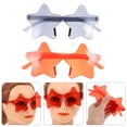 thumbnail image 2 of Miangastore Fournitures de Fête à la Plage Lunettes de Soleil Rouges 2 Pcs Forme d'Étoile Design Sans Monture, 2 of 8