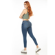 thumbnail image 3 of Pantalón Mujer Mezclilla Stretch Jeans Basico Push Up Dama azul acero 13, 3 of 5