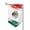 Sharp Corner, variant on Garden Flag Mexican Flag Print Double Sided Small Yard Holiday Garden Flag for Outside Decor 12.5x18 Inch Square