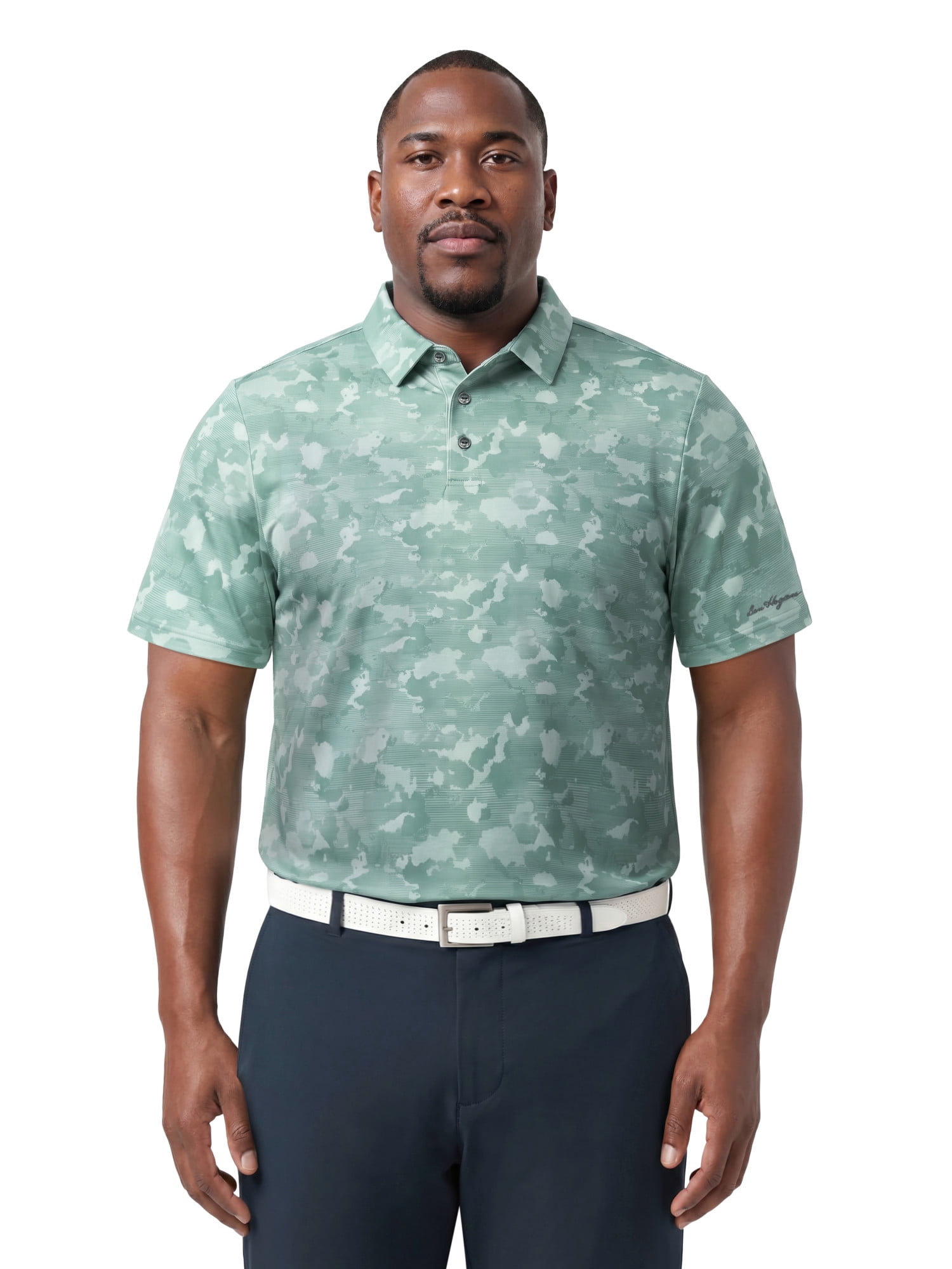 Ben Hogan Performance Men's & Big Men's Camouflage Print Short Sleeve Polo Shirt, Sizes S-4XLT