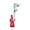 A004- Red, variant on Turbo WhistleforExhaust Ornament, Metal Bracket Custom Tone Exhaust Note Car Accessories, Red One Piece Turbo Sound WhistleforVehicle Exhaust Tips