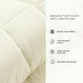 thumbnail image 4 of Lush Decor Cloud Gauze Quilt Set, 3 Piece Set, King/ California King, Pearl White - Textured Soft Bedding Set - Neutral Home Decor - Lightweight Summer Quilt - Minimalist & Modern Bedroom Decor, 4 of 8