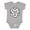 AC-Heather Grey, variant on 20 Sided White Dice Boys or Girls Baby Bodysuit