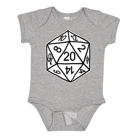 

Inktastic 20 Sided White Dice Gift Baby Boy or Baby Girl Bodysuit
