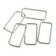 thumbnail image 3 of 20 piezas de hebilla cuadrada de metal para correa de bolso, accesorios para hacer bolsos DIY Plata 38x16x2.8mm Plata, 3 of 9