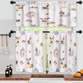 thumbnail image 3 of LALILO Kitchen Curtains and Valances Set of 3 36" Watercolor Window Treatment Tiers for Window Decor, 3 of 5