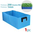 thumbnail image 1 of 1PC 6 Colors 3 Sizes 1MM Thickness Square Fabric Grow Bags Economic Pots with Handles Garden Planting Containers for Flowers40x30x20cm He Qiyong unisex, 1 of 2