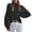 Black, variant on Vedolay Sweaters Women 2023 Solid Pullover Turtleneck Blouse Long Sleeve Plush Tops Sweater Grey,M