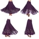 thumbnail image 2 of Falda de baile flamenco con lentejuelas full swing falda de malla vals traje púrpura Sunnimix vestido de la falda de la danza de salón, 2 of 8