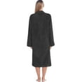 WBQ Womens Zipper Long Robes Soft Flannel Plush Housecoat Plus Size