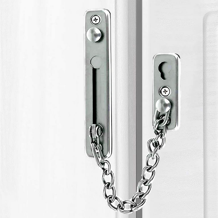Huture Home Office Stainless Steel Security Slide Bolt Door Chain Lock  Guard Security Door Chain Thickening Buckle Safety Lock Door Bolt Stainless