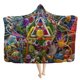thumbnail image 1 of Manta con capucha de vikingo nórdico para hombre, manta con garabatos, runas y brújula, tótem, impresión 3D, manta de franela suave y cómoda con capucha, ropa de cama, 1 of 5