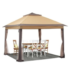 Sunjoy Industries Easy Assembly 10 x10 Weist Gazebo with Canopy Netting Sturdy Steel Frame for Patio Walmart