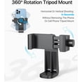 thumbnail image 2 of [Upgraded] Phone Tripod - 67" [360° Rotation Mount & Heavy Duty] iPhone Tripod Stand with Remote, ZMLEVE Tripod for iPhone, Fit for iPhone 13 Pro Max / 13 Pro / 12 Pro Max/Samsung S21/Camera/GoPro, 2 of 6