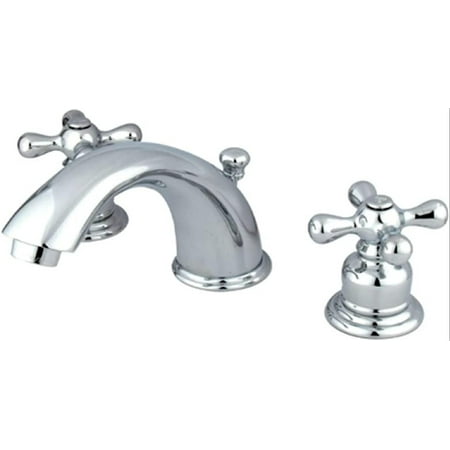

KB961AX Victorian Widespread Lavatory Faucet with Metal Cross Handle Polished Chrome
