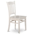 thumbnail image 2 of East West Furniture Antique 3-piece Dining Set w/ High Back Chair in Linen White, 2 of 5