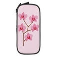 thumbnail image 2 of XMXY Flowers Orchid Pencil Case Cute Aesthetic, Portable Pencil Bags with Compartments Zipper Black, 2 of 7