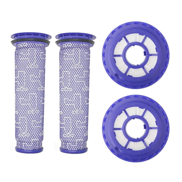 Lemige 2 Pack HEPA Post Filters & 2 Pack Pre Filters Replacement for Dyson DC65 DC66 DC41 UP13 UP20 Animal, Multi Floor and Ball Vacuums, Compare to Part #920769-01&920640-01
