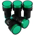 thumbnail image 3 of 10Pcs AC/DC 24V 22mm Thread LED Electronic Indicator Signal Light (Green), 3 of 9