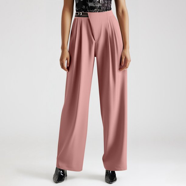 WILLBEST Pantalones Deportivos Ligeros con Forro para Mujer, de Pierna Recta y Ancha, para Entrenamientos y Comodidad Diaria, con Bolsillos. Extra Grande