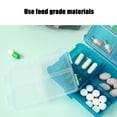 thumbnail image 5 of Travel Vitamin Organizer | 8 Compartments Pill Case | Portable, Compact, Leakproof Design | Large Capacity, Moisture-Proof Storage Box | Pocket Size 9x7x3cm | Gray, Yellow, Green, Blue | 1 Pack, 5 of 7