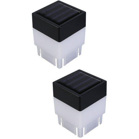 

2 Pc Solar Fence Lamp Garden Mini Flags for The Light Outdoor Wall Sconce Decorative Lights Corridor