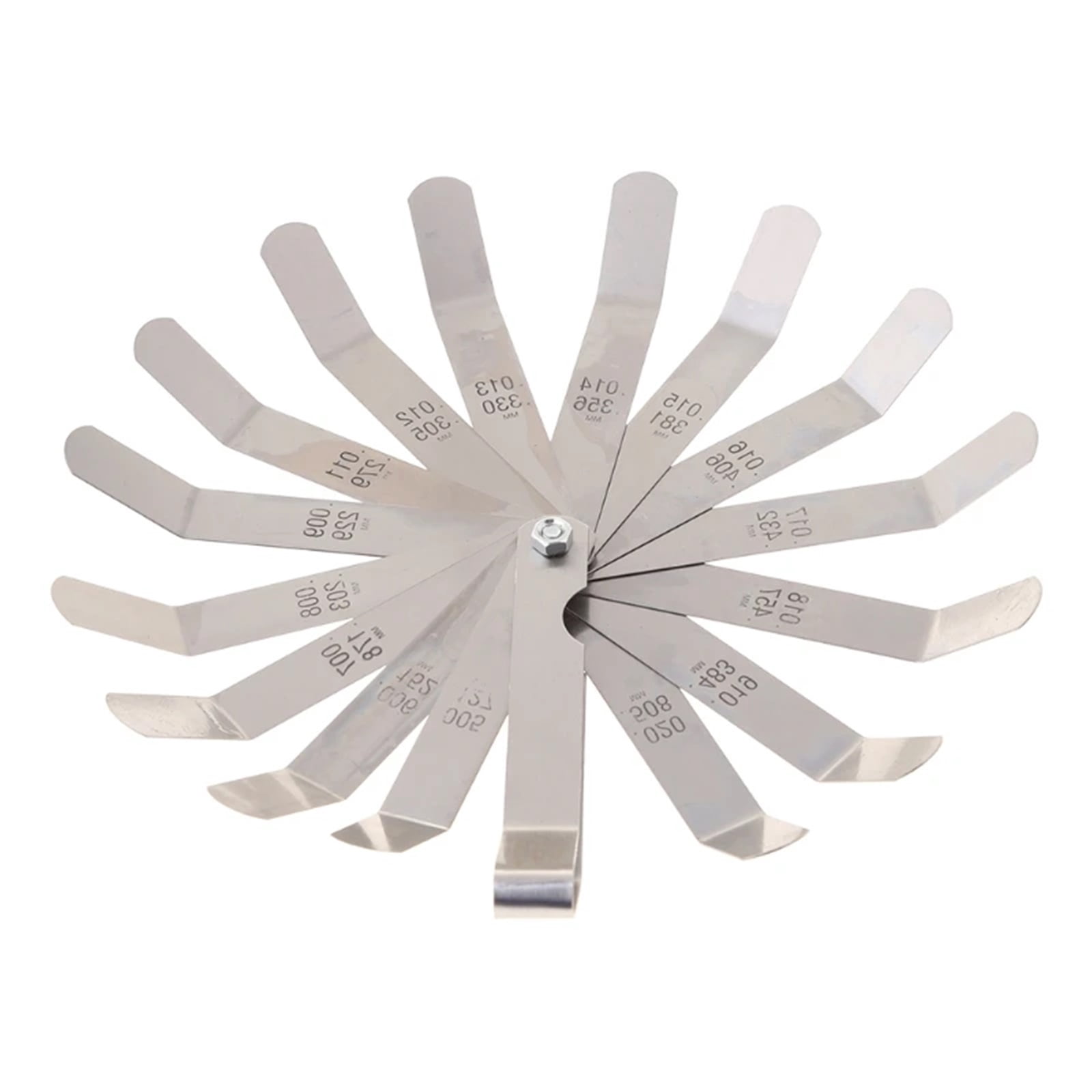 High Strength Metric 0.127-0.508mm Valve Offset Feeler Gauge 16 Blade ,Corrosion-Resistant