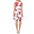 thumbnail image 2 of Women's Floral Fit and Flare Mini Dress, 2 of 2