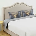 thumbnail image 5 of Dailycode Satin Pillow Case Queen Silk Pillow Cover for Hair and Skin Envelope Closure White Marble Rose 20"x30", 5 of 9