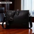 thumbnail image 5 of Arcticwind Single Shoulder Crossbody Bag PU Leather,Men's Single Shoulder Bag,Daily Commuting Shoulder Bag,Multiple Pockets Handbag Business Outdoor,large capacity with Adjustable Straps, 5 of 7