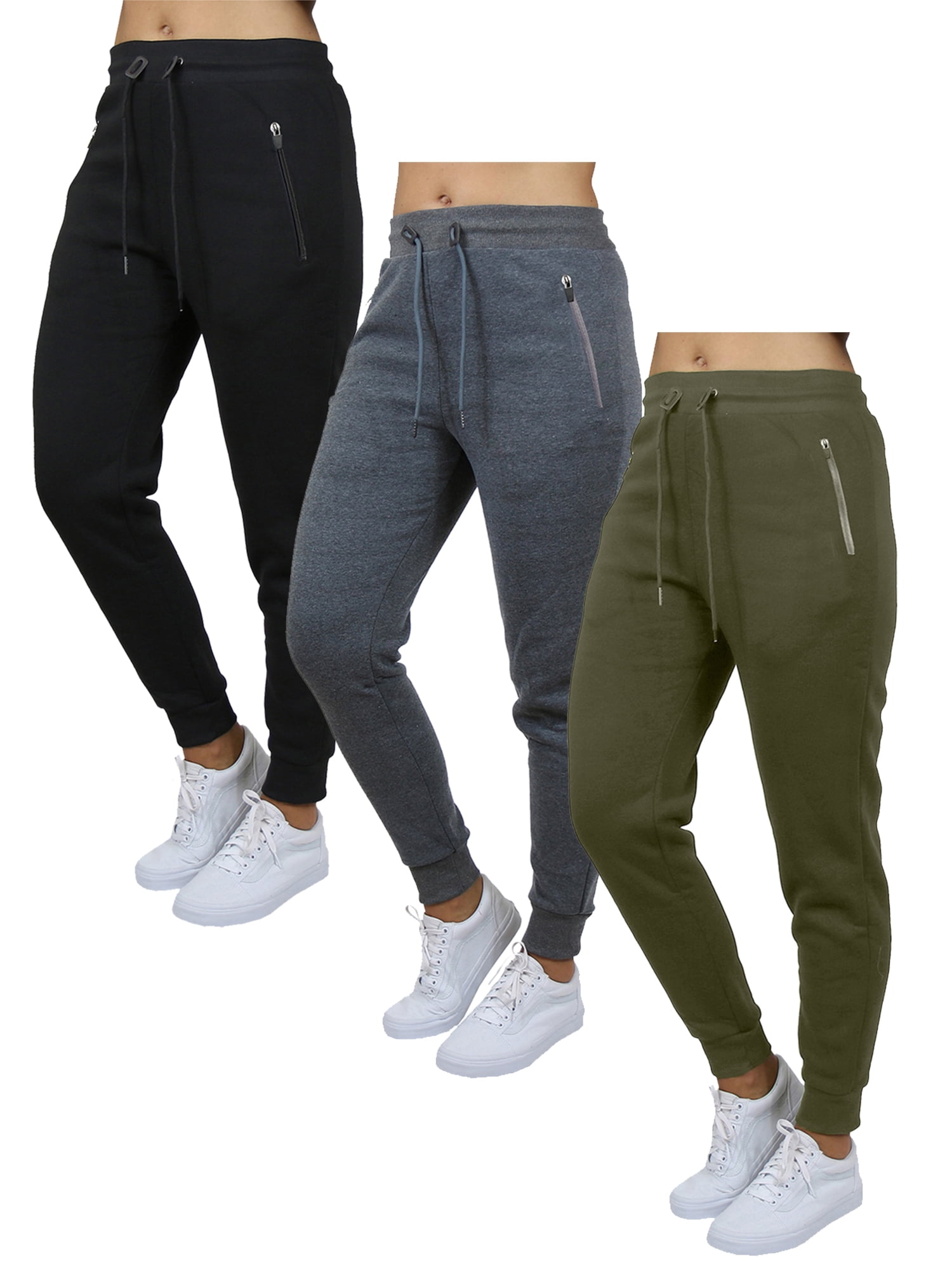 Athletic-Pants Mujer Essentials French Terry Fleece Jogger Sweatpant 