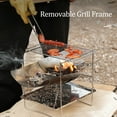 thumbnail image 3 of Graflsoa Gril de Feu de Camp Compact en Acier Inoxydable avec Sac de Rangement pour Cuisson Extérieure, 3 of 7